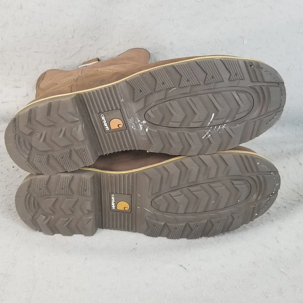 Carhartt Work Boots Mens 15 Brown CMP1453 Wellington Waterproof Safety Toe EH W